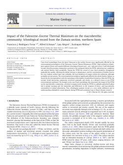 Impact of the Paleocene–Eocene Thermal Maximum on the