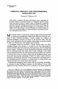 christian theology and extraterrestrial intelligent life