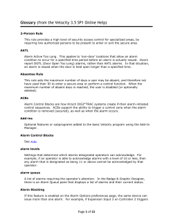 Glossary (from the Velocity 3.5 SP1 Online Help)