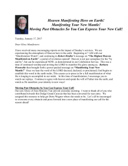 Heaven Manifesting Here on Earth! Manifesting Your New Mantle