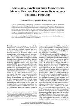 innovation and trade with endogenous market failure