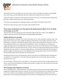 Miracles at Calvary in the Death of Jesus Christ