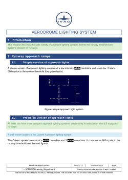 Aerodrome lighting system