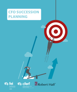 CFO SuCCeSSiOn Planning