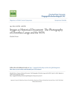 Images as Historical Document -The