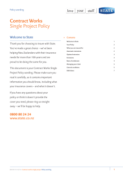 Contract Works Single