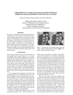 A rotationally invariant block matching strategy improving image