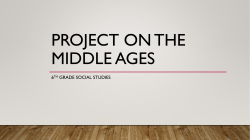 Middle Ages Project Guidelines PPT