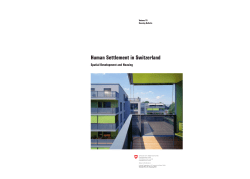 Human Settlement in Switzerland - International Union of Tenants