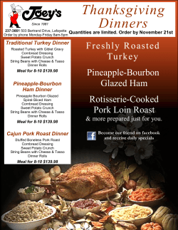 Thanksgiving Dinners