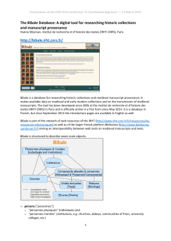 The Bibale Database
