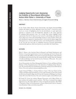 Judging Opportunity Lost