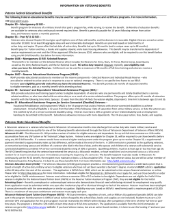 information on veterans benefits