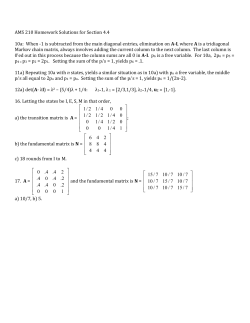 AMS 210 Homework Solutions for Section 4.4 10a: When