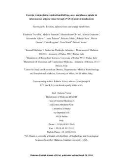 Exercise training induces mitochondrial biogenesis and