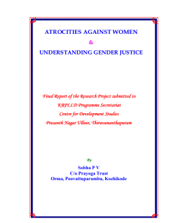 Atrocities against women and understanding gender justice
