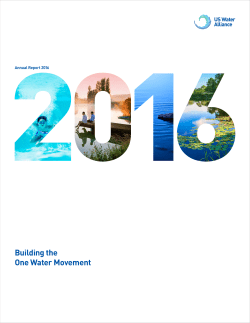 Building the One Water Movement