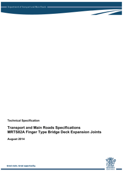 MRTS82A Technical Specification - Department of Transport and
