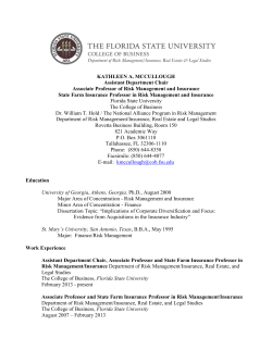 Kathleen Ann McCullough - FSU Film School