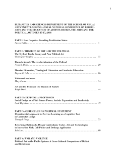 Proceedings 2008 - School of Visual Arts