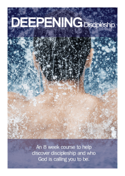 Deepening Discipleship leaflet