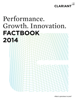 Factbook - Clariant
