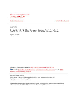 UA68/13/5 The Fourth Estate, Vol. 2, No. 2 - TopSCHOLAR