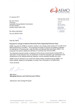 Business day definition Rule change request