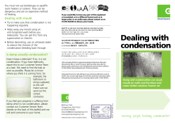 Dealing with condensation