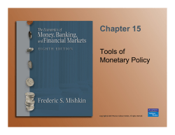 Tools Of Monetary Policy
