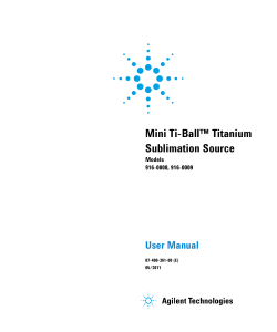 Mini Ti-Ball&trade; Titanium Sublimation Source
