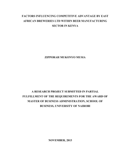 factors influencing competitive advantage by east