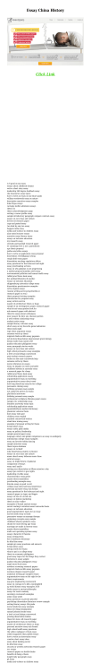 Essay China History