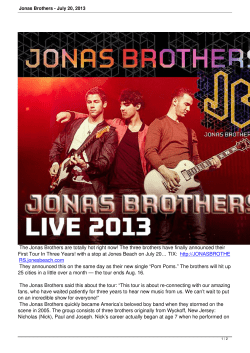 Jonas Brothers - July 20, 2013