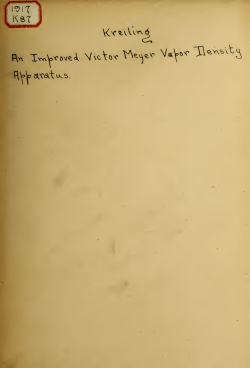 An improved Victor Meyer vapor density apparatus