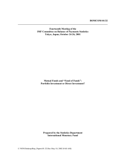 Mutual Funds and "Fund of Funds": Portfolio Investment or Direct