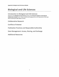 Biological and Life Sciences - Council of Graduate Schools