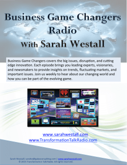 Level 1 - Business Game Changers Radio with Sarah Westall