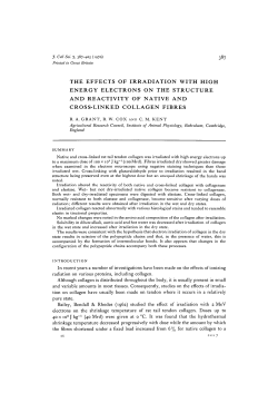 the effects of irradiation with high energy electrons on the structure