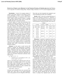 POTENTIAL PYROCLASTIC DEPOSIT IN THE NEMESIS TESSERA