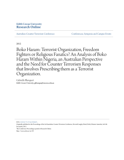Boko Haram: Terrorist Organization, Freedom