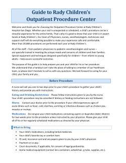 Guide to Outpatient Procedure Center