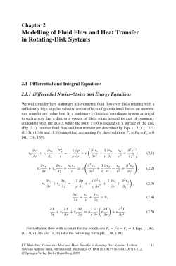 Modelling of Fluid Flow and Heat Transfer in Rotating