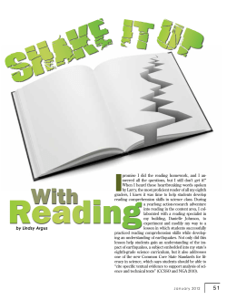 Shake it Up with Reading