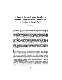 A Study of the Starch-Iodine Complex: A Modified