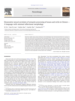 Dissociative neural correlates of semantic processing of nouns and