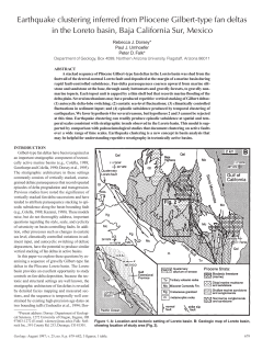 Earthquake clustering inferred from Pliocene Gilbert