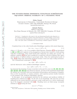 The Fourth-order dispersive nonlinear Schr\" odinger equation