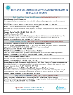 free and voluntary home visitation programs in bernalillo county