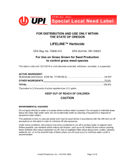 Lifeline SLN-OR (Grass Grown for Seed)